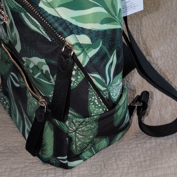 Kate Spade Green Leaf Print Backpack main image 7